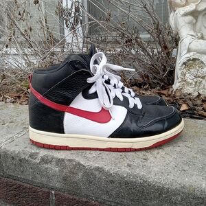 Nike Dunk High Black And Red Size 9.5 No Box